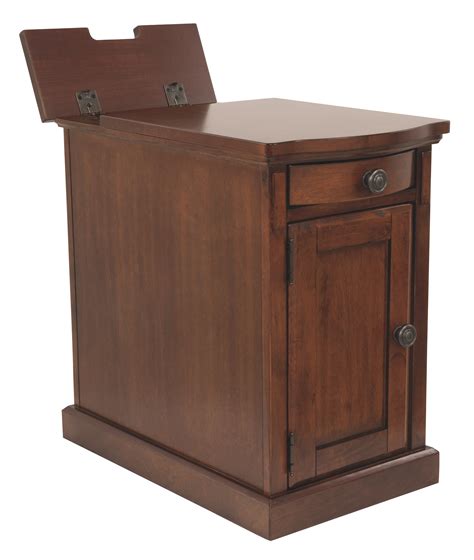 Laflorn Chairside End Table With Usb Ports And Outlets T127 565 By