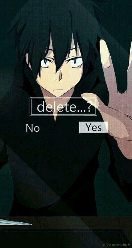 Anime Wallpaper Delete Yes Or No Iphone Wallpaper Images Phone