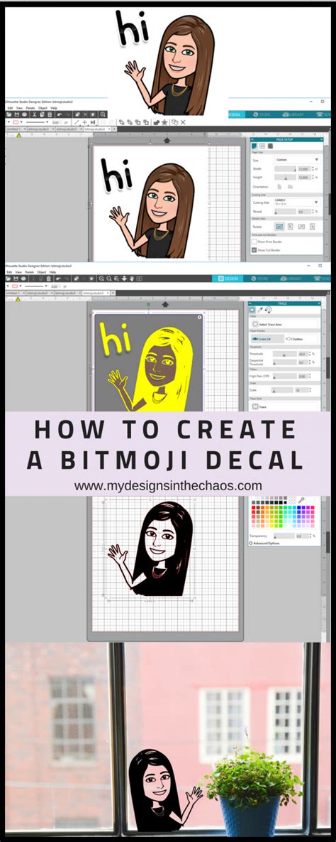 How To Create A Bitmoji Decal My Designs In The Chaos