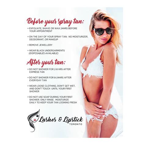 Lashes And Lipstick Toronto Spray Tanning Do S And Don Ts