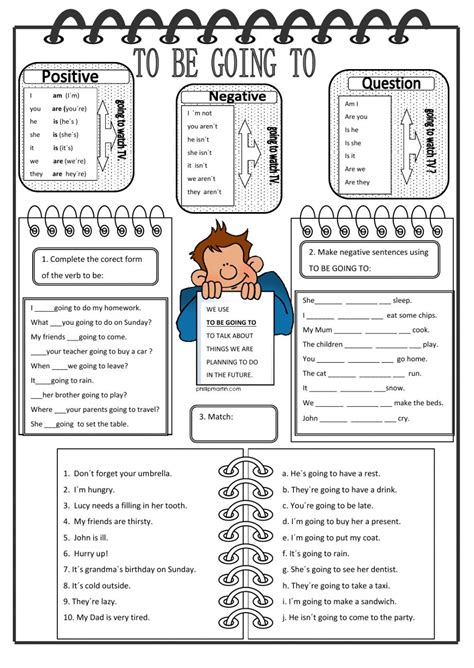 To Be Going To Interactive Worksheet — Db
