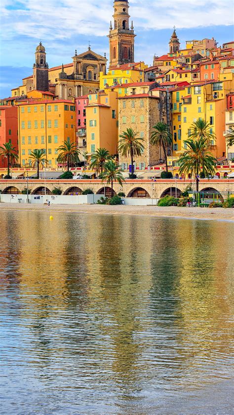 French Riviera French Riviera Beach Town House Architecture Hd Phone Wallpaper Peakpx