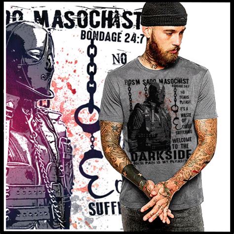 Sado Masochist Gimp Bdsm Fetish T Shirt Bondage Dominant Submissive Dungeons Chains Pain Is