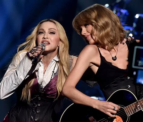 Madonna And Taylor Swift At Iheartradio Awards Pictures Popsugar Celebrity