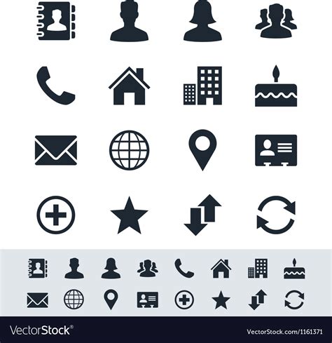 Contact Icon Set 63908 Free Icons Library