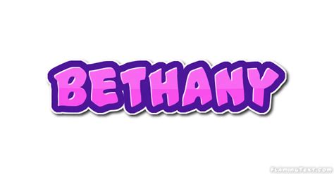 Bethany Logo Free Name Design Tool From Flaming Text