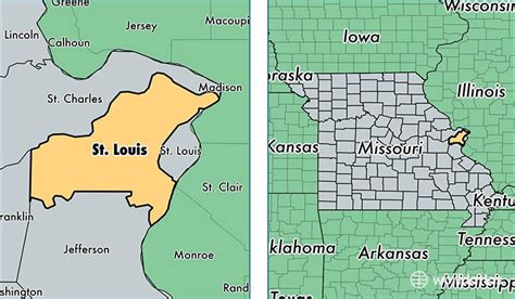 St Louis County Mo Map Cities And Towns Map