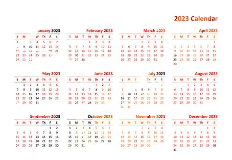 Year 2023 Calendar Png Photos Png Mart Vrogue