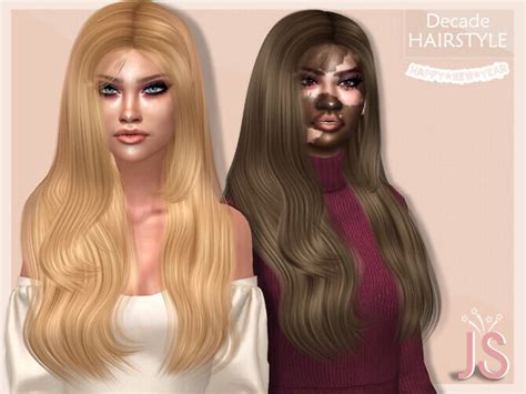 Decade Hairstyle By Javasims At Tsr Sims 4 Updates
