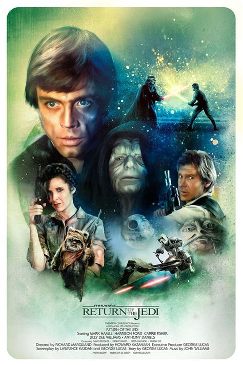 Gorgeous Poster Tributes To The Original Star Wars Movies By Artist
