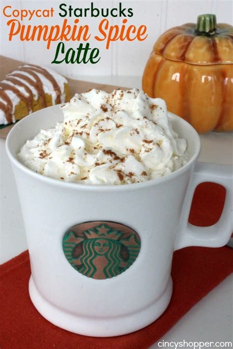 Copycat Starbucks Pumpkin Spice Latte Recipe Cincyshopper