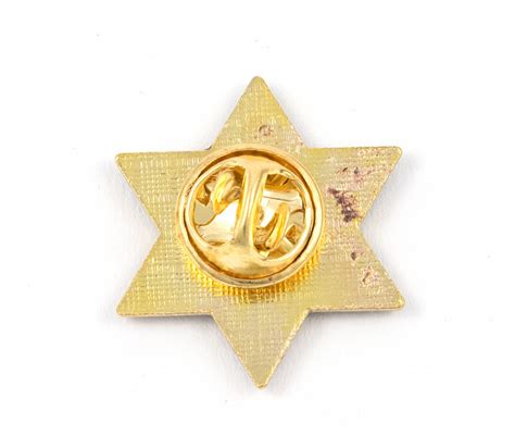 Star Of David Blue And White Lapel Pin