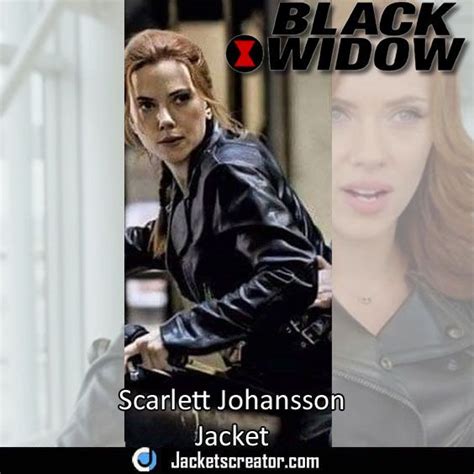 Natasha Romanoff Biker Jacket Scarlett Johansson Black Widow