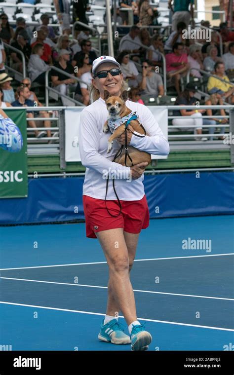 Martina Navratilova At The Chris Evert Pro Celebrity Tennis Tournament