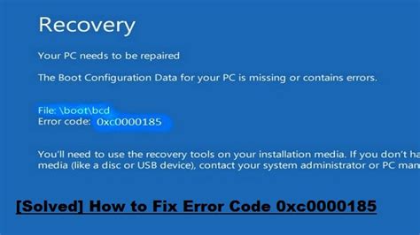 Easy To Fix Error Code 0xc0000185 By Michael Smith Medium