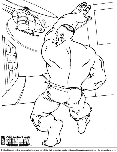 Hulk coloring page andrews 6th bday pinterest. Hulk Coloring Pages Printable For Children - Kids ...