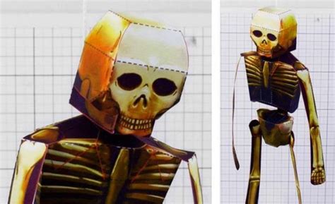 Papermau Halloween Special Hanging Skeleton Paper Toy By Fold Up Toys