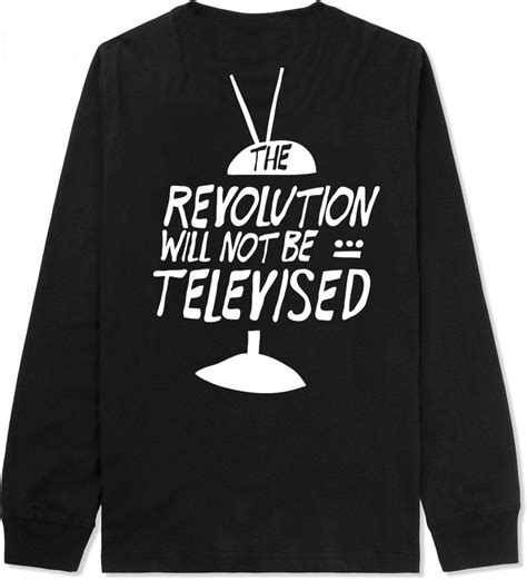 the revolution will not be televised long sleeve front and back print gil scott heron trigger