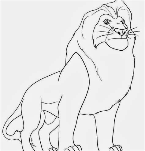 ¿quién es el rey león? Cuentos infantiles: El rey león para colorear. Dibujos ...