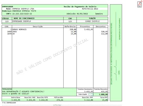 Planilha De Cálculo De Salário Holerite Folha De Pagamento Excel Guia Do Excel