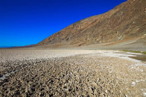 Badwater Basin Salt Flat In Death Valley National Park Park Usa Stock