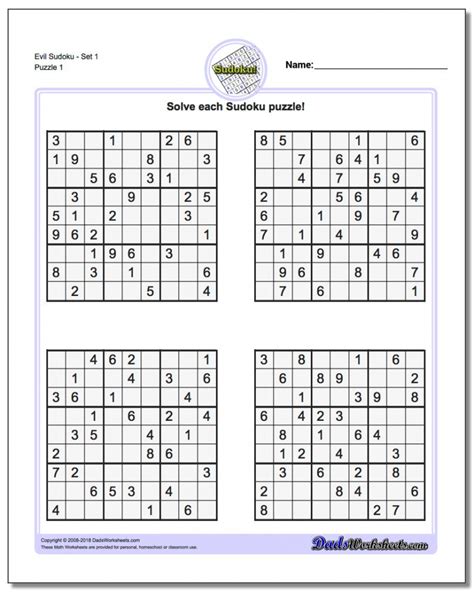 Easy Sudoku Printable Kids Activities Printable Sudoku Answer Sheet