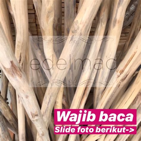 Promo Ranting Kayu Jati Ranting Kayu Macrame Ukuran Panjang 100cm