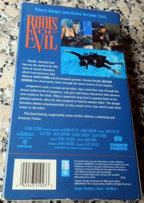 Roots Of Evil 1992 Unrated Rare Vhs Delia Sheppard Jillian Kesner Brinke Stevens 45543210233 Ebay
