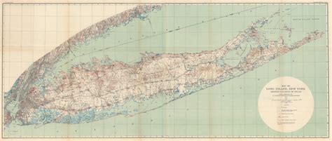 Antique Northport New York 1947 Us Geological Survey Topographic Map