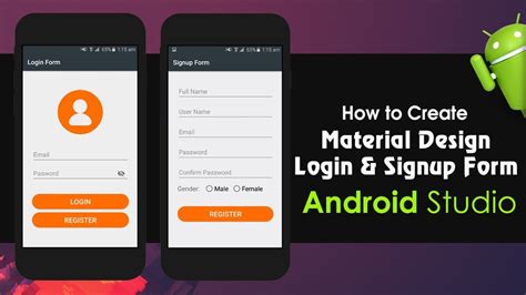 Android Studio Tutorial How To Create Material Design Login And