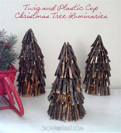 Twig Christmas Tree Luminaries Stowandtellu