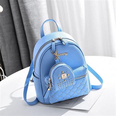 Mini School Bags For Girls Candy Color Mini Travel Backpack For Women