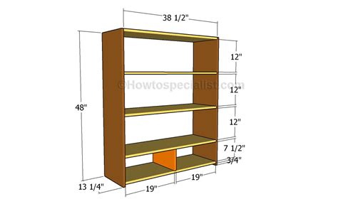 Bookcase Plans Free Howtospecialist How To Build Step By Step Diy