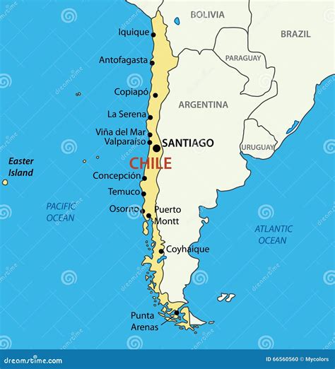 Mapa Cidades Do Chile