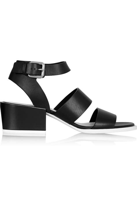 Jil Sander Leather Sandals Net A Portercom Talons En Cuir