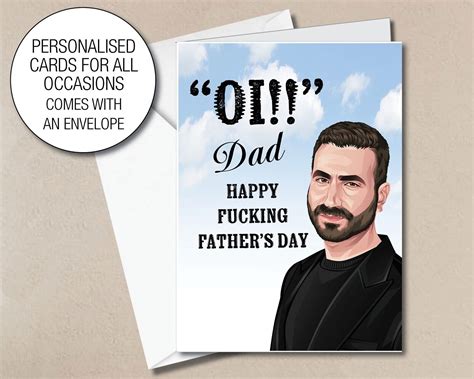 Personalised Roy Kent Rude Fathers Day Card Ted Lasso Grandad Dad 251 Ebay