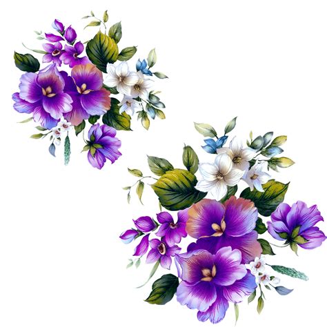 Clipart Purple Flower Clipart Transparent Png 2288x19