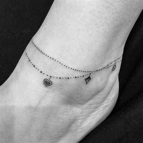 Top 69 Ankle Charm Bracelet Tattoo Super Hot Poppy