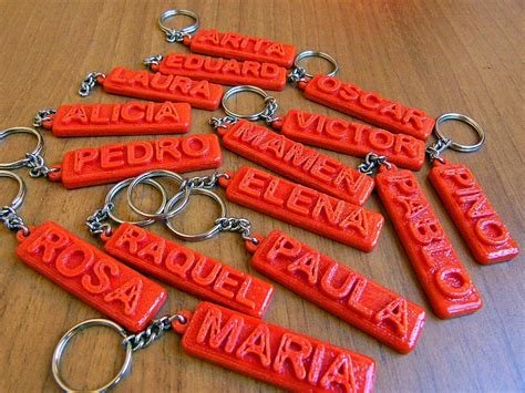Keychains Llaverosbypartys Keychain 3d Models For Printing 3d