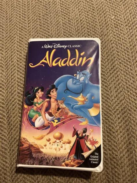 Rare Walt Disneys Aladdin Black Diamond Classic Vhs Good 4704 Hot Sex Picture