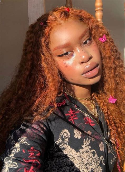 Aesthetic On Twitter Category Black Girls Gingerorange Hair 👩🏾‍🦰