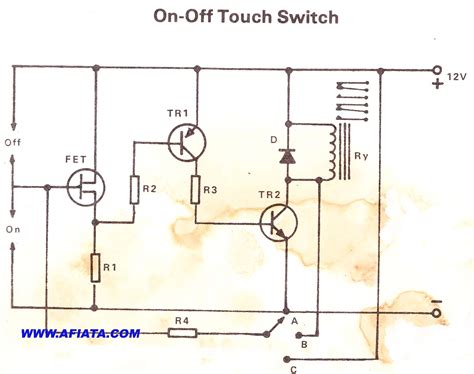 Touch Switch Circuit Using 12v Relay Schematic Power Amplifier And Layout