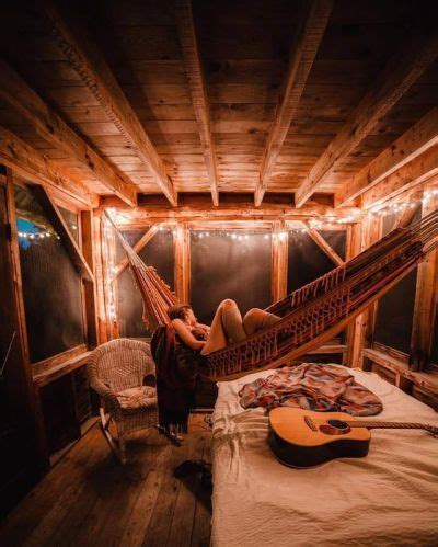 Source myroomspo tapestry bedroom tumblr bedroom decoration room decor diy room inspiration poster lights fairy lights collage bands album wall wall art #diyhomedecortumblr. home decor | Tumblr | Petite maison bois, Cabane ...