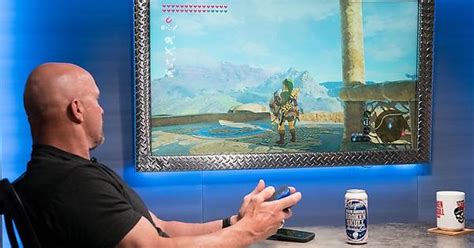 Stone Cold Steve Austin Playing Breath Of The Wild On The Set Of Broken Skull Sessions Imgur