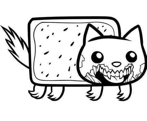 24 Nyan Cat Coloring Pages Keatynkatara