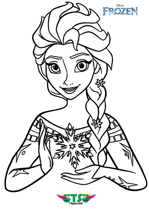 Elsa Free Printable Coloring Pages