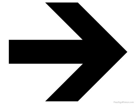 Download these amazing cliparts absolutely free and use these for creating your. Printable Right Arrow Sign | Arrow signs, Sign printing ...