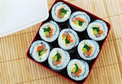 Kimbap (korean seaweed rice rolls) recipe kimbap, one of korea's most popular snacks, can have all sorts of fillings; Gimbap (Korean Dried Seaweed Rice Rolls) - Korean Bapsang