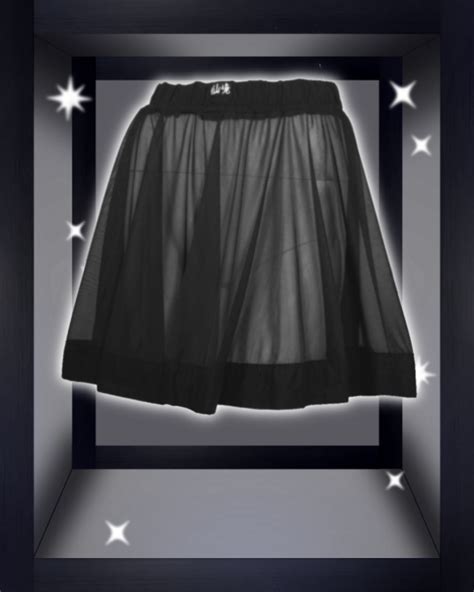 Black Soft Mesh Waist Skirt Xj Wonderland