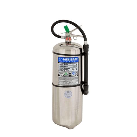 10 Lts Extintor Manual Agua Vaporizada Water Mist De Ac Inoxidable